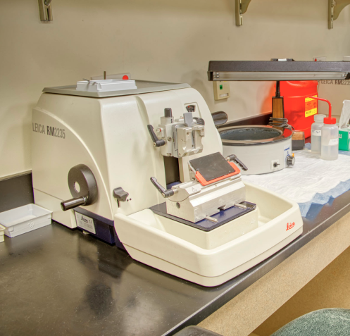 Histology microtome station for sectioning microtome and high-quality tissue sectioning